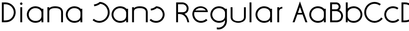 Diana Sans Regular font
