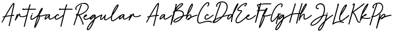 Artifact Regular font