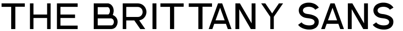 The Brittany Sans Regular font