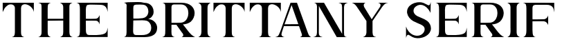 The Brittany Serif 2 Regular font