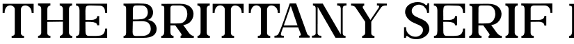 The Brittany Serif Regular font