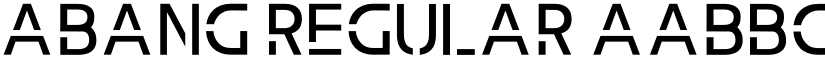 Abang Regular font