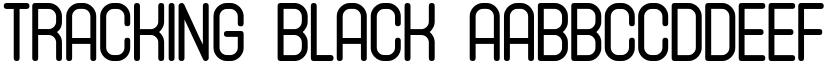 Tracking Black font