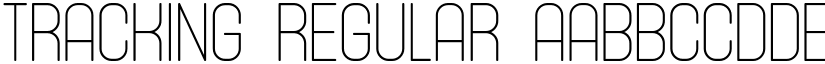 Tracking Regular font