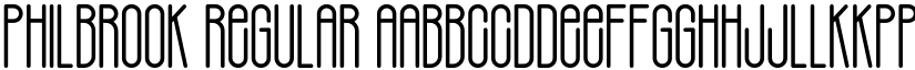 PHILBROOK Regular font
