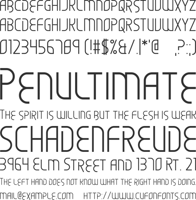 Scared of the Unknown font preview