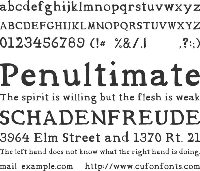 Mediqua font preview