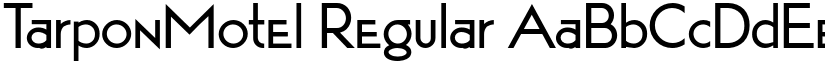 TarponMotel Regular font