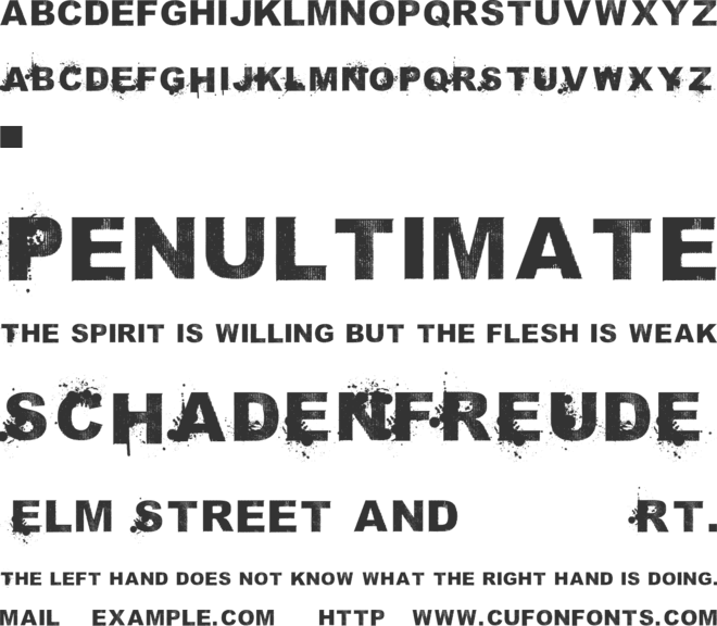 Sammies Sans Serif font preview