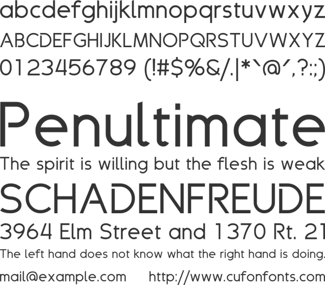 Drakolomb font preview