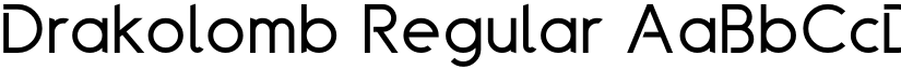 Drakolomb Regular font