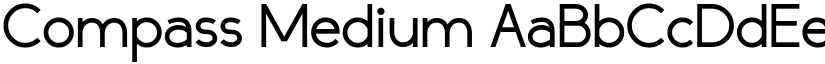 Compass Medium font