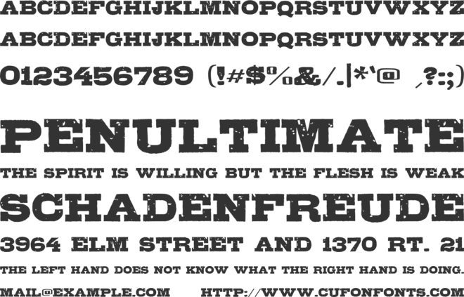 Gipsiero font preview