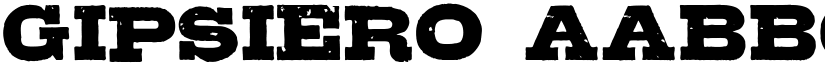 Gipsiero font