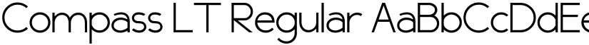 Compass LT Regular font