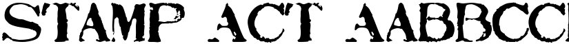 Stamp Act font