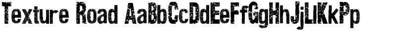 Texture Road font
