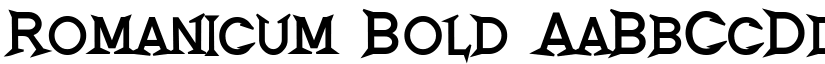 Romanicum Bold font
