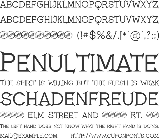 Romanicum font preview