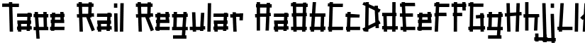 Tape Rail Regular font