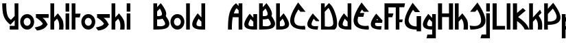 Yoshitoshi Bold font