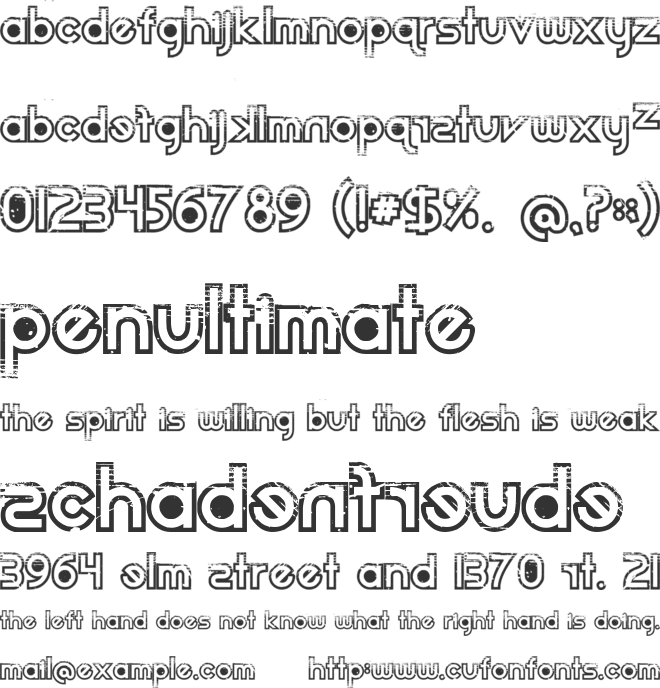 Dirt2 Echo font preview