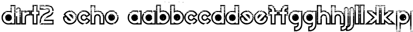 Dirt2 Echo font