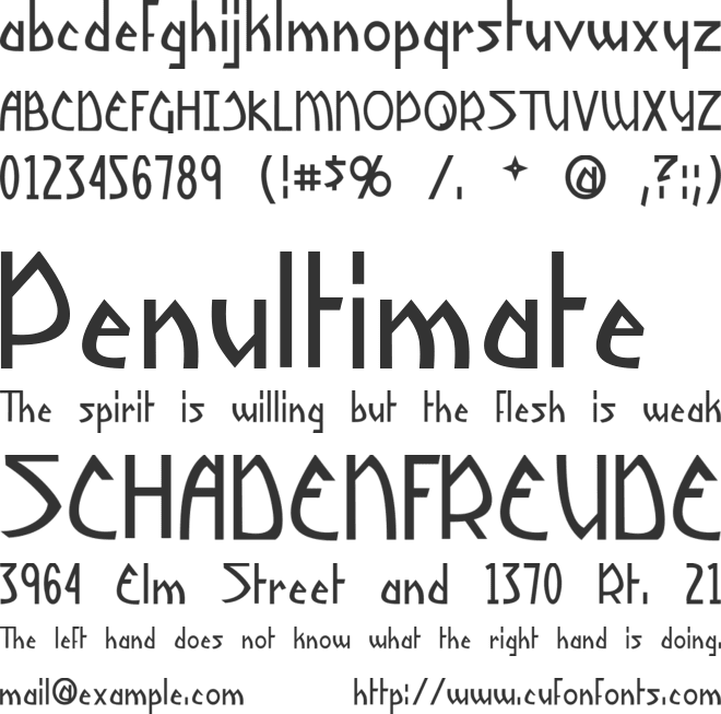 Yoshitoshi font preview