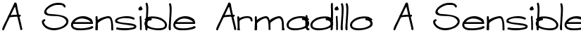 A Sensible Armadillo A Sensible Armadillo font