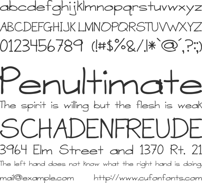 A Sensible Armadillo font preview
