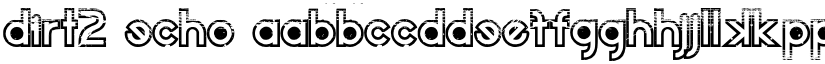 Dirt2 Echo font