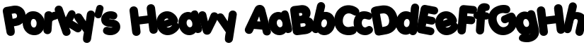Porky's Heavy font