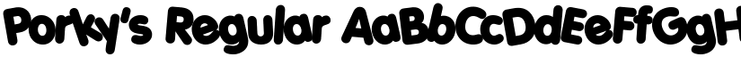 Porky's Regular font
