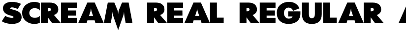 Scream Real Regular font