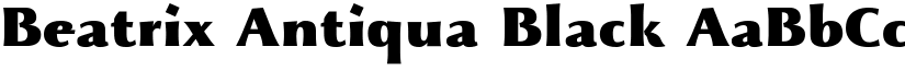 Beatrix Antiqua Black font
