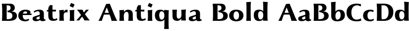 Beatrix Antiqua Bold font