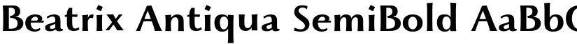 Beatrix Antiqua SemiBold font