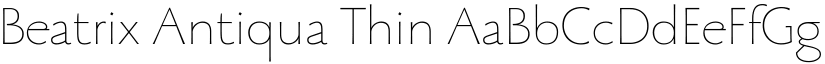 Beatrix Antiqua Thin font