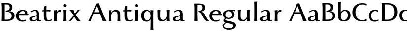 Beatrix Antiqua Regular font