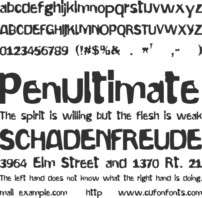 Gepetto font preview