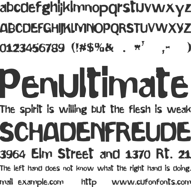 Gepetto font preview