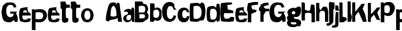 Gepetto font