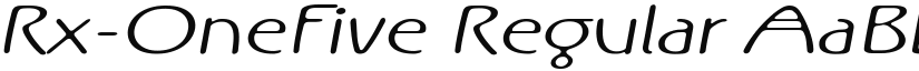 Rx-OneFive Regular font