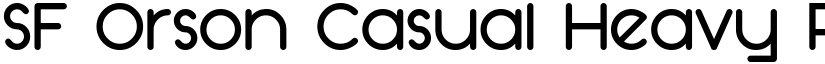 SF Orson Casual Heavy Regular font