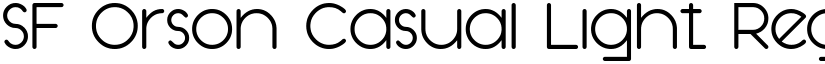 SF Orson Casual Light Regular font