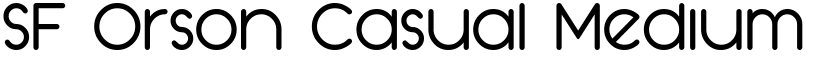 SF Orson Casual Medium Regular font