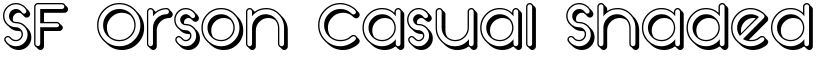 SF Orson Casual Shaded Regular font