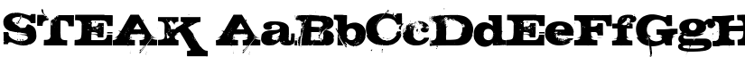 STEAK font