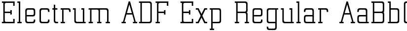 Electrum ADF Exp Regular font