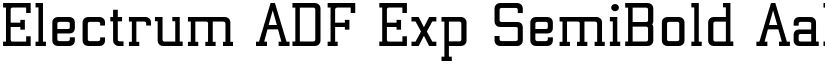 Electrum ADF Exp SemiBold font